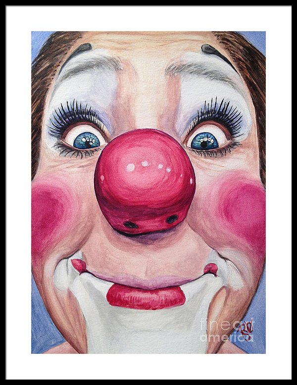 600x778 Watercolor Clown - Watercolor Clown
