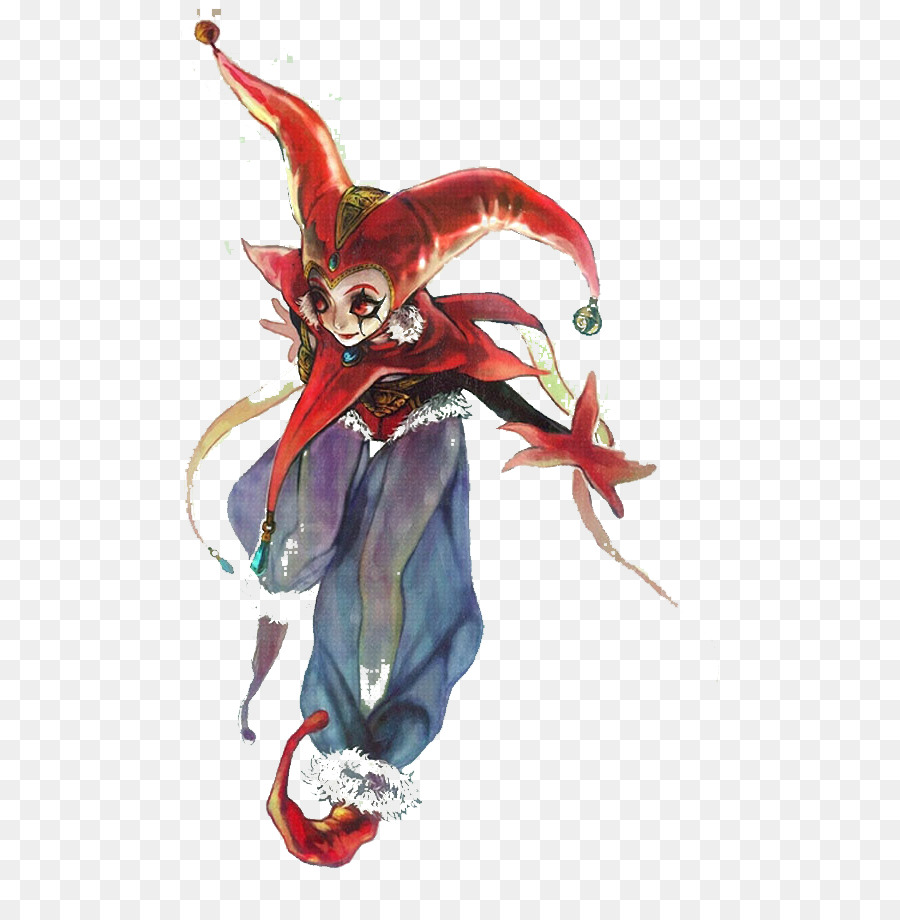 900x920 Chrono Cross Chrono Trigger Harle Fan Art Video Game - Watercolor Clown