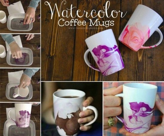 550x457 Watercolor Coffee Mugs Pictures, Photos, And Images For Facebook - Watercolor Coffee Mug