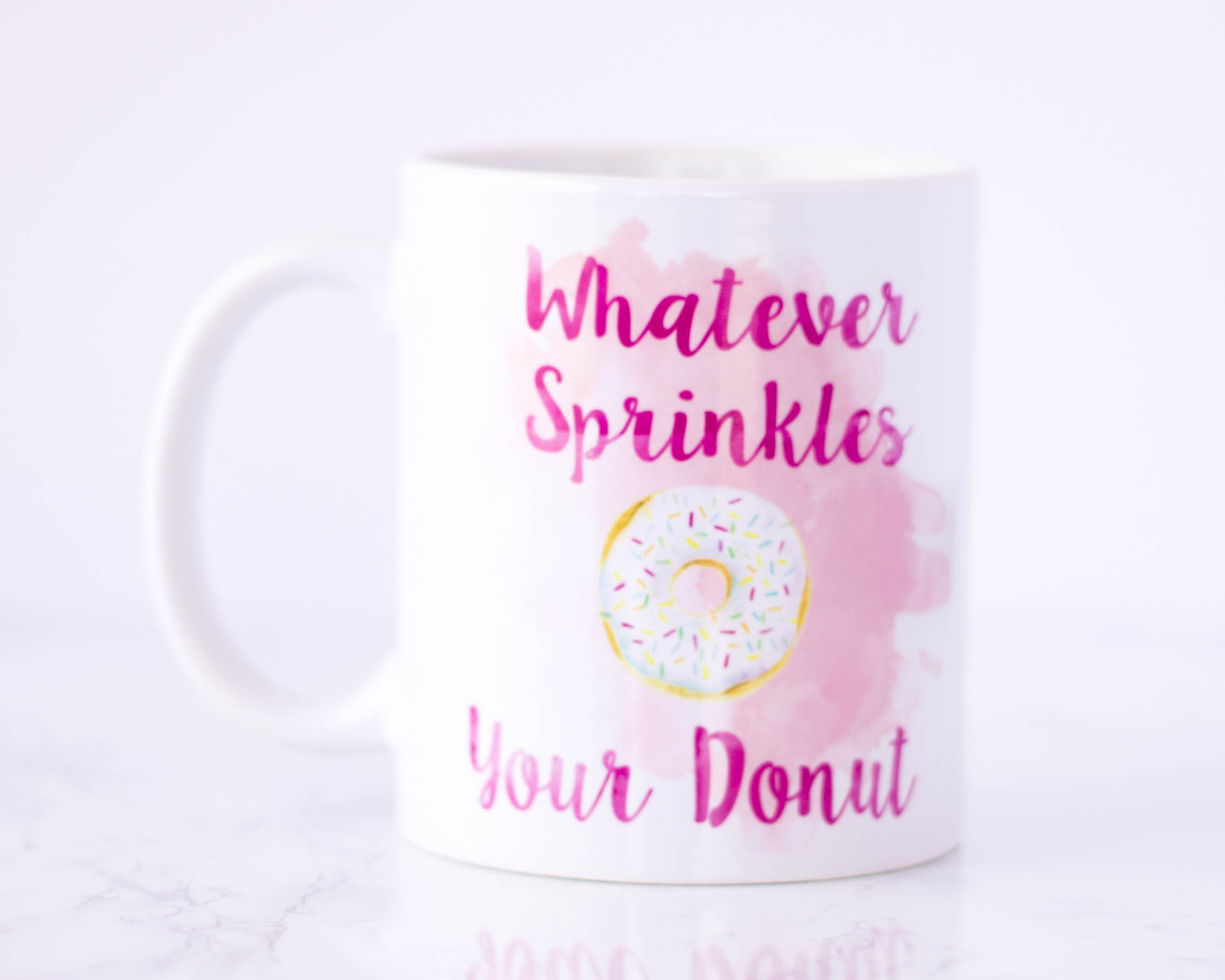 2272x1818 Whatever Sprinkles Your Donut Watercolor Coffee Mug Coffee Etsy - Watercolor Coffee Mug
