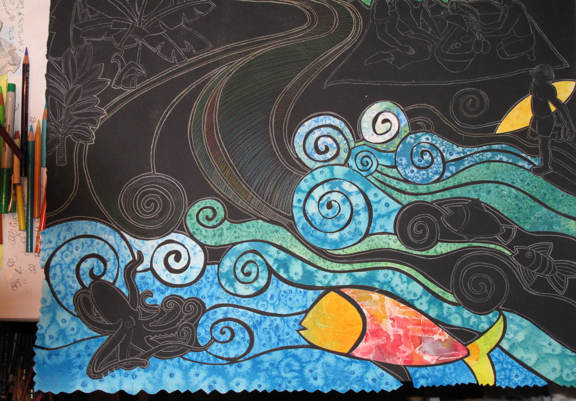 1948x1358 A Glimpse Into My Art Process Watercolor Collage - Watercolor Collage