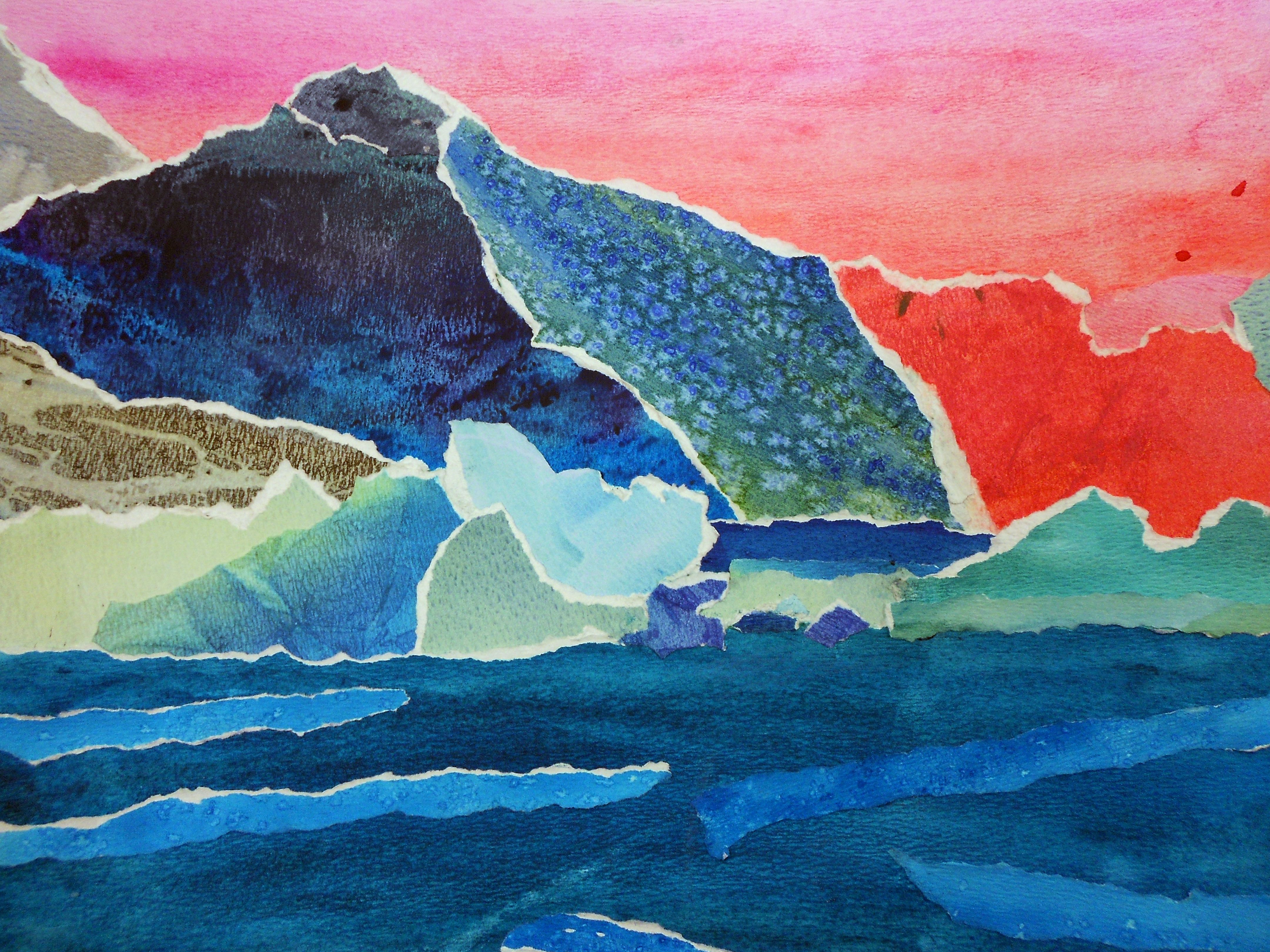 4320x3240 Wc Collage Landscape Grade 8 - Watercolor Collage