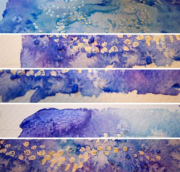 580x554 Blue Watercolor Collage - Watercolor Collage
