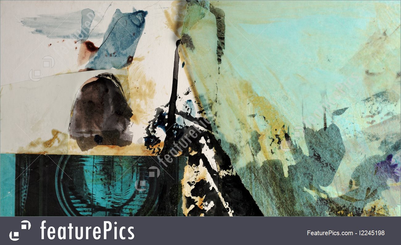 1300x796 Collage With Ink And Watercolor Picture - Watercolor Collage