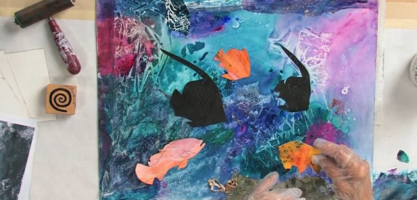 600x289 Collage Techniques Artist Tutorial Amp Ideas On Making A Collage - Watercolor Collage Techniques