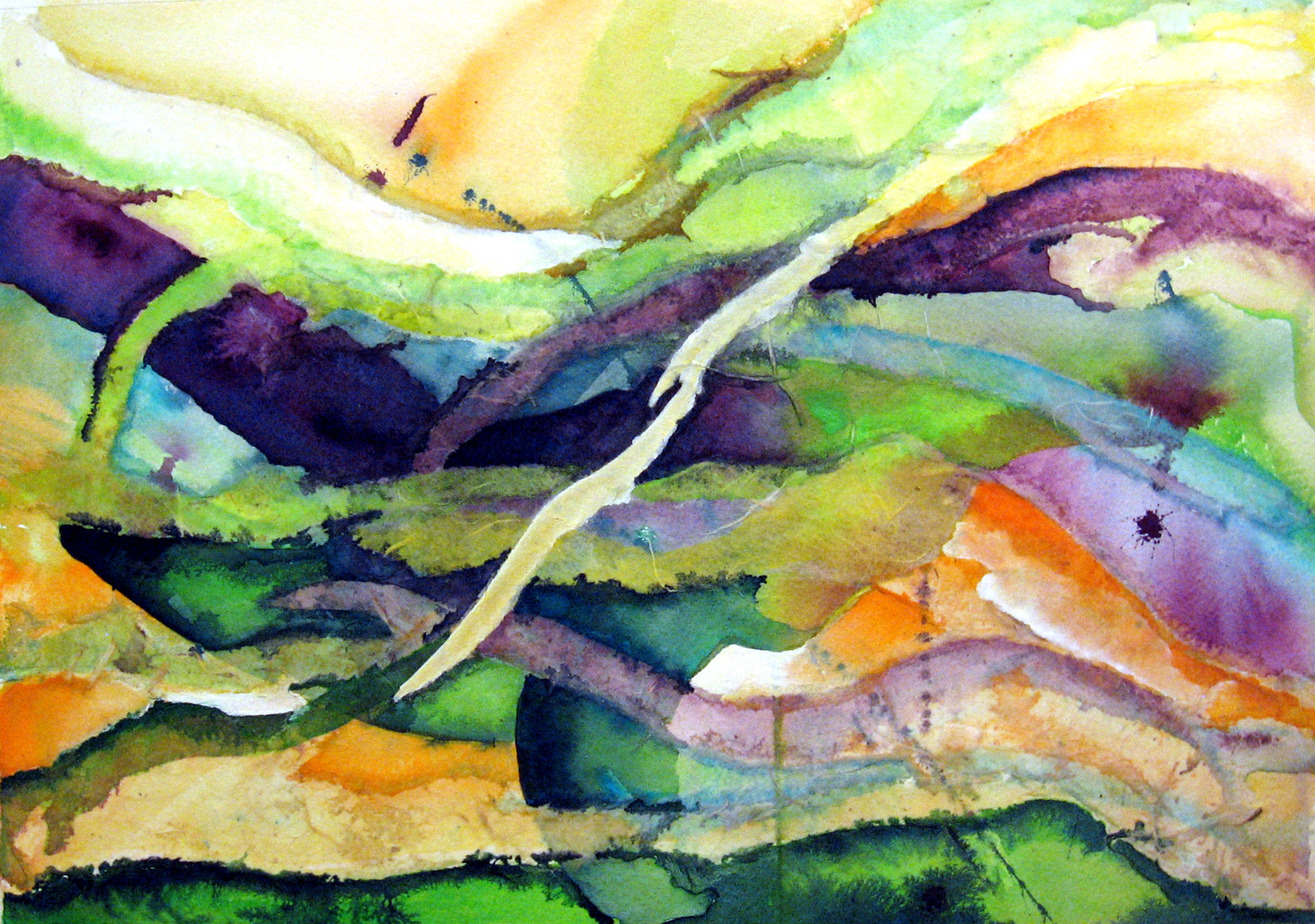 1500x1054 Spring 2012 Leslie White - Watercolor Collage Techniques