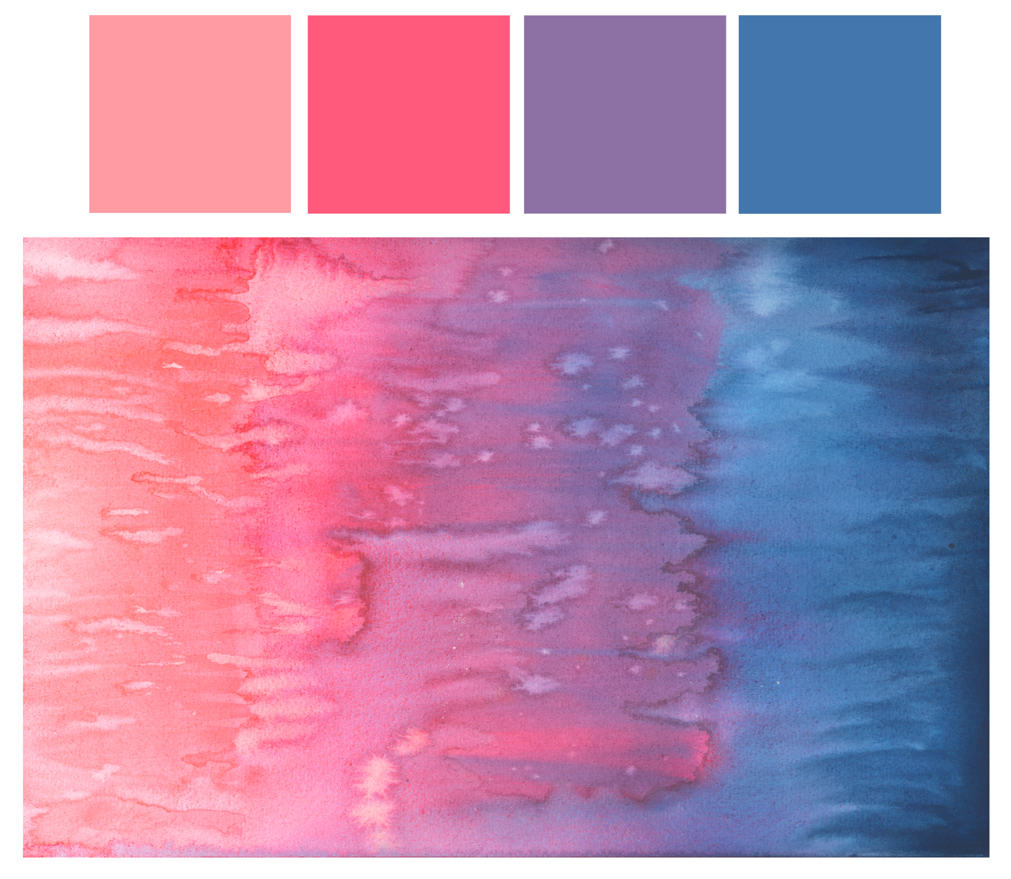 2071x1800 Color Palette Schatzi Brown - Watercolor Color Schemes