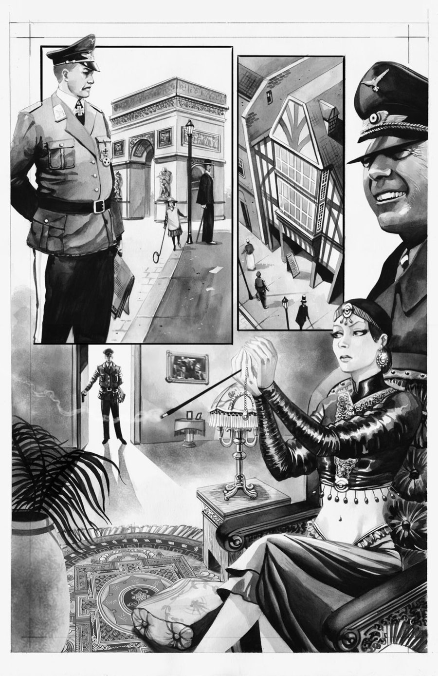 900x1387 Comic Book Sample Watercolor By Rodgallery - Watercolor Comic Art