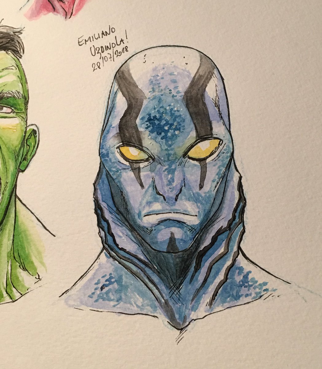 1049x1200 Emiliano Urdinola On Twitter First Watercolor Try! - Watercolor Comic Art