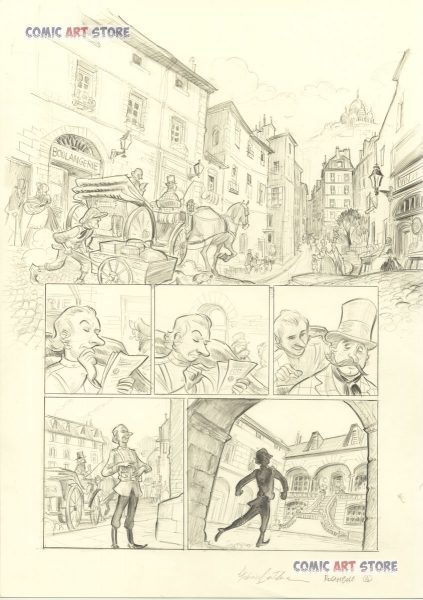 423x600 Pencil Amp Watercolor Archives Comic Art Store - Watercolor Comic Art