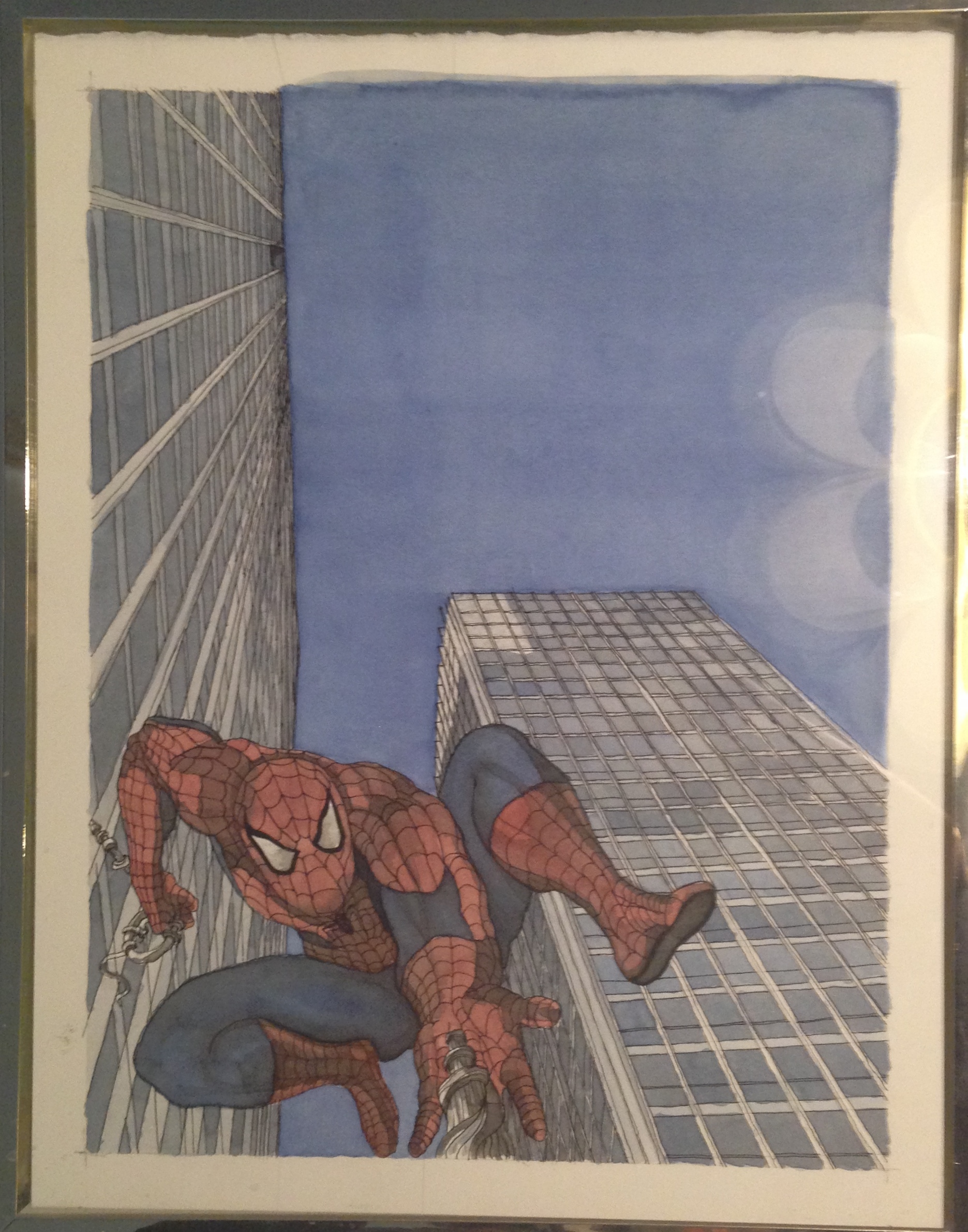 1871x2382 College Of Architecture Studio Associate Professor Paul - Watercolor Comic Art