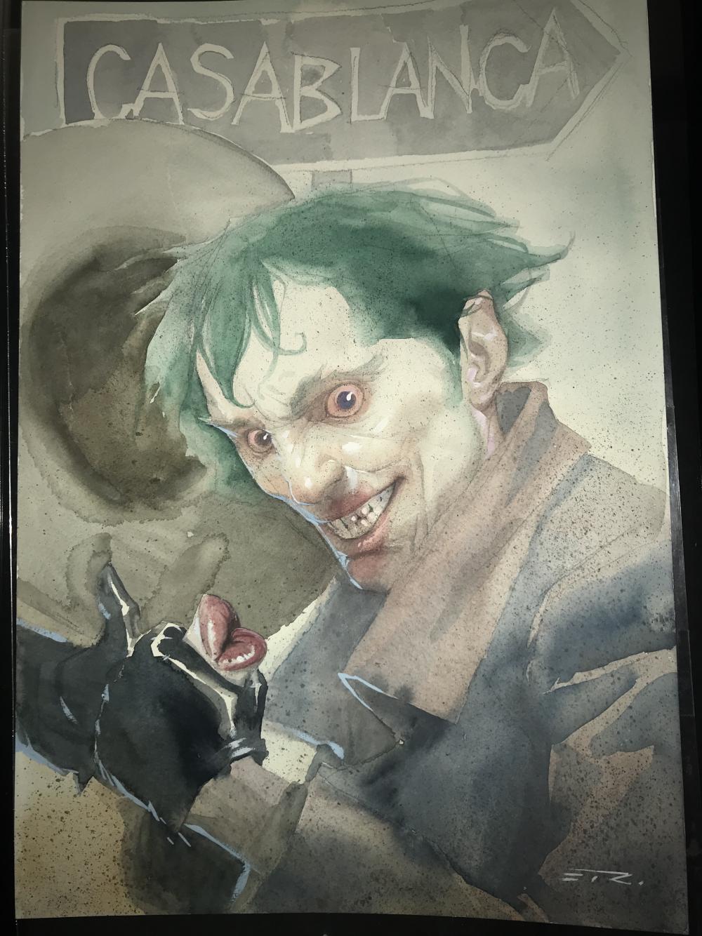 1000x1334 Fs The Joker By Esad Ribic Watercolor Painting - Watercolor Comic Book
