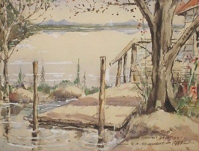 400x303 Original Watercolor Painting By R M Brinkerhoff Comic Book - Watercolor Comic Book