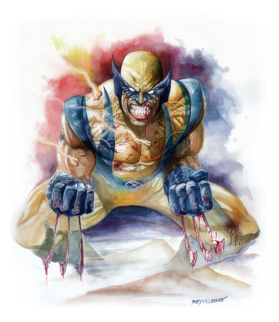 936x1080 Wolverine Watercolor Comic Art Comic Book Characters - Watercolor Comic Book