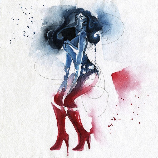 600x600 Wonderful Paintings Of Superheroes Made With Colorful Watercolor - Watercolor Comic Book