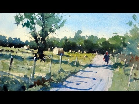 480x360 How To Paint A Rural Scene And Composition Tips - Watercolor Composition
