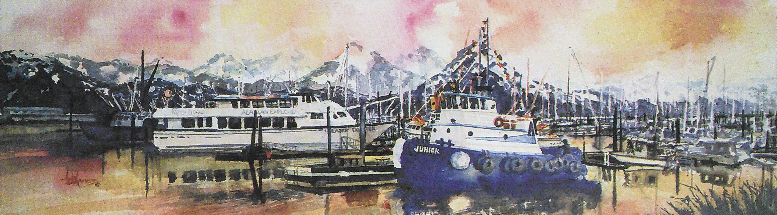 2544x705 Session Ii Composition By Watercolor With Liv - Watercolor Composition