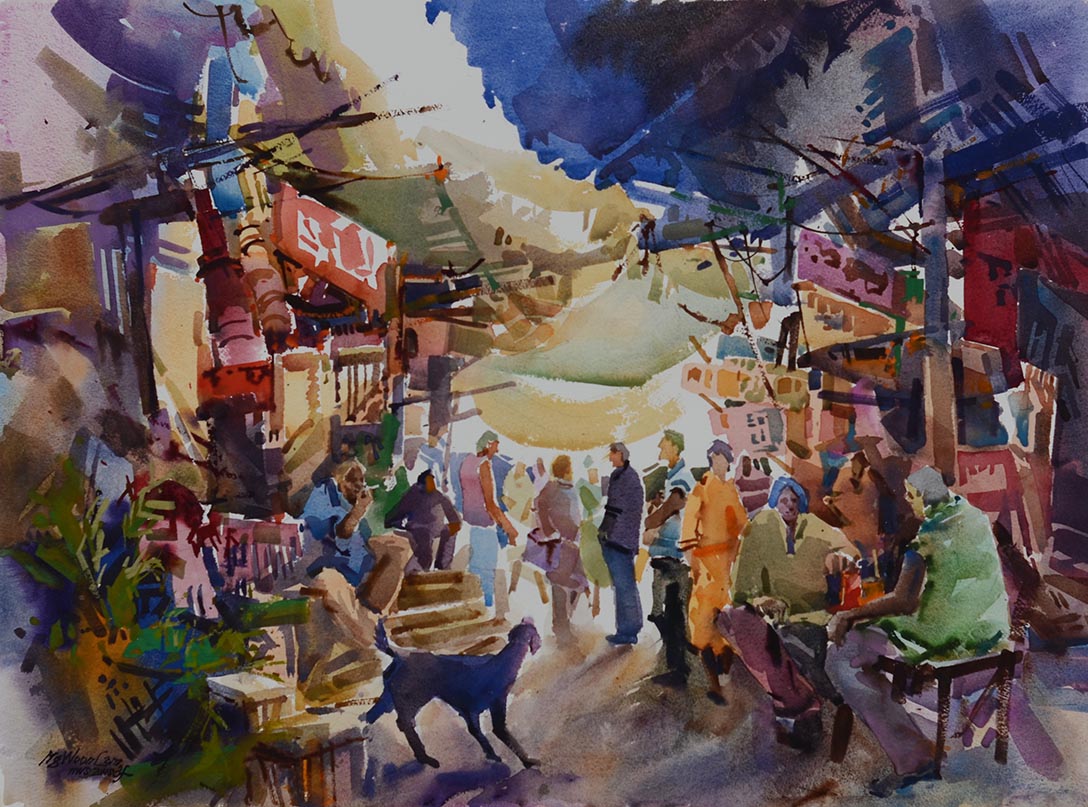 1088x807 Singapore Art Gallery - Watercolor Composition