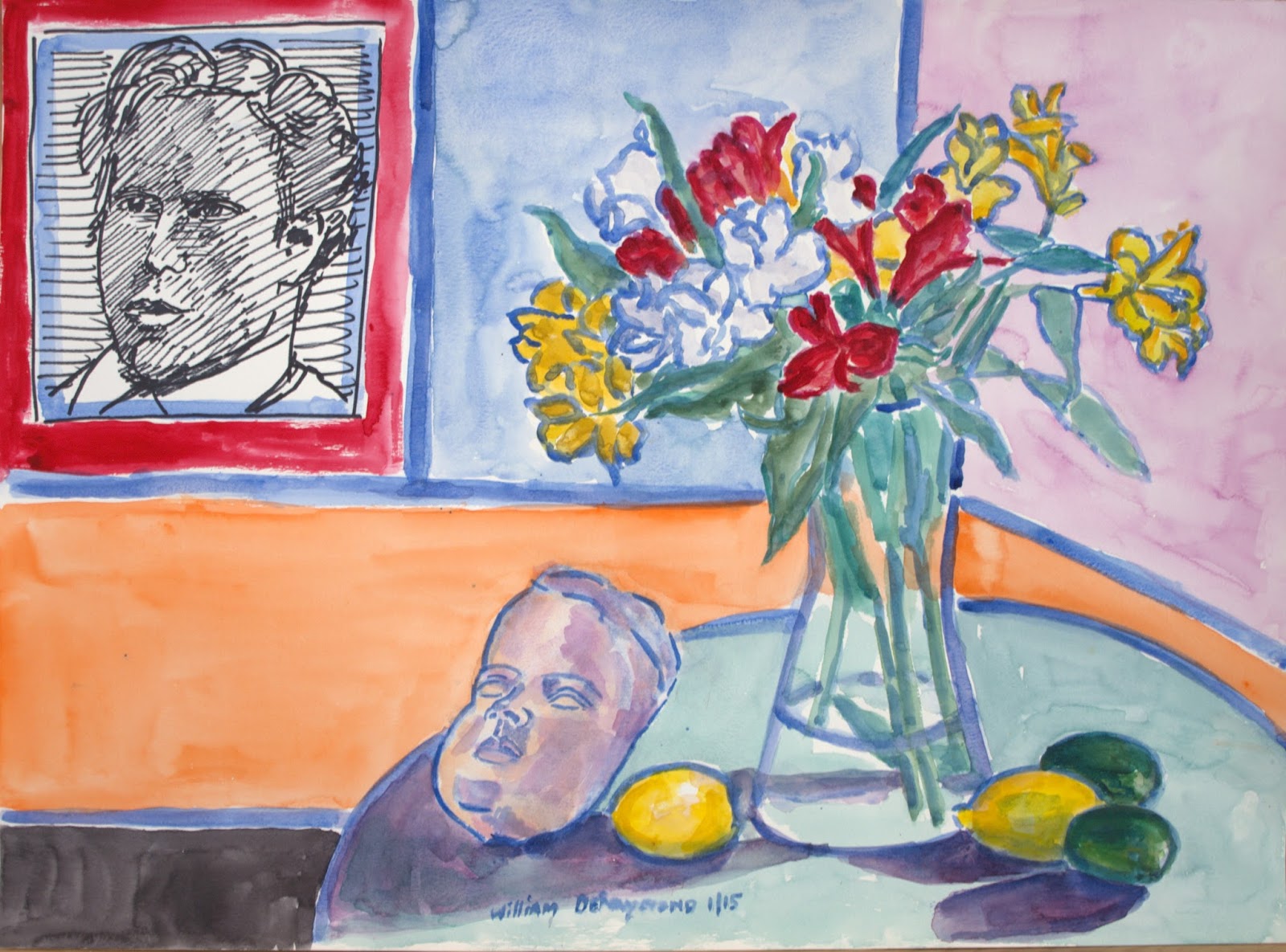 1600x1185 William Deraymond Art - Watercolor Composition