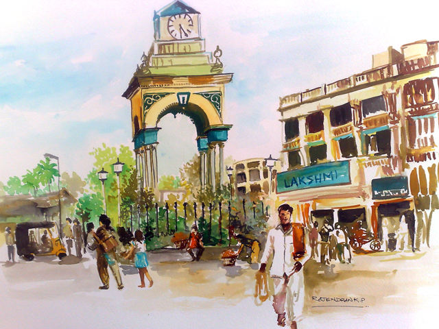 640x480 Watercolor By Rajen Dran - Watercolor Composition