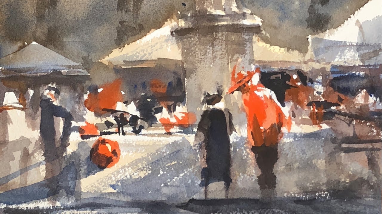 1280x720 Advancing With Watercolor Composition The Fascinator - Watercolor Composition