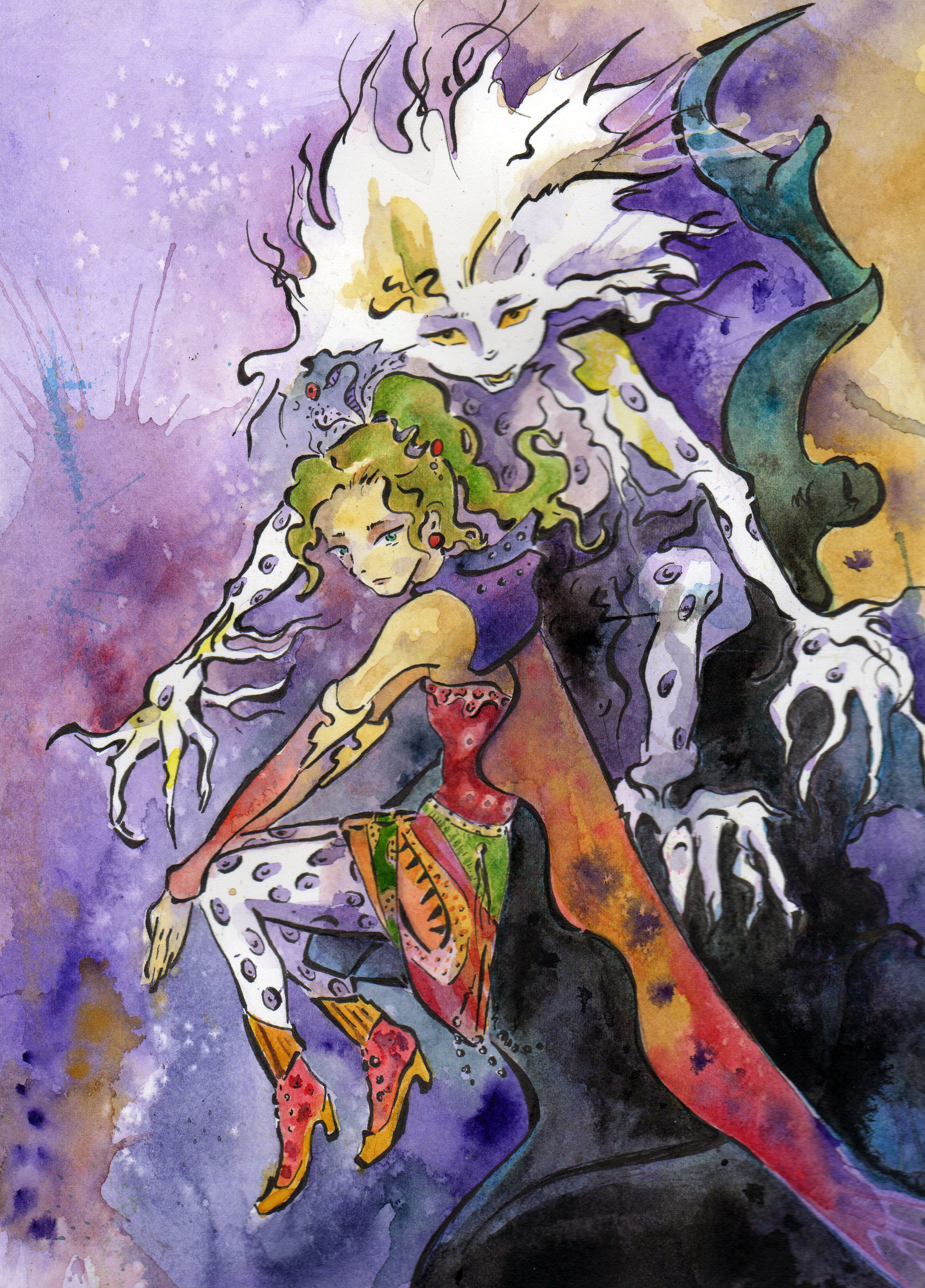 2448x3408 Concept Art Jennifer Tracy - Watercolor Concept Art