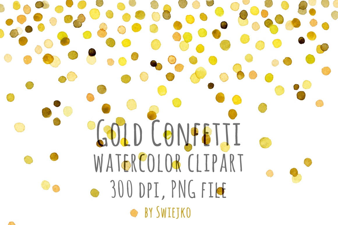 1160x772 Watercolor Clipart, Digital Confetti, Frame, New Year, Christmas - Watercolor Confetti
