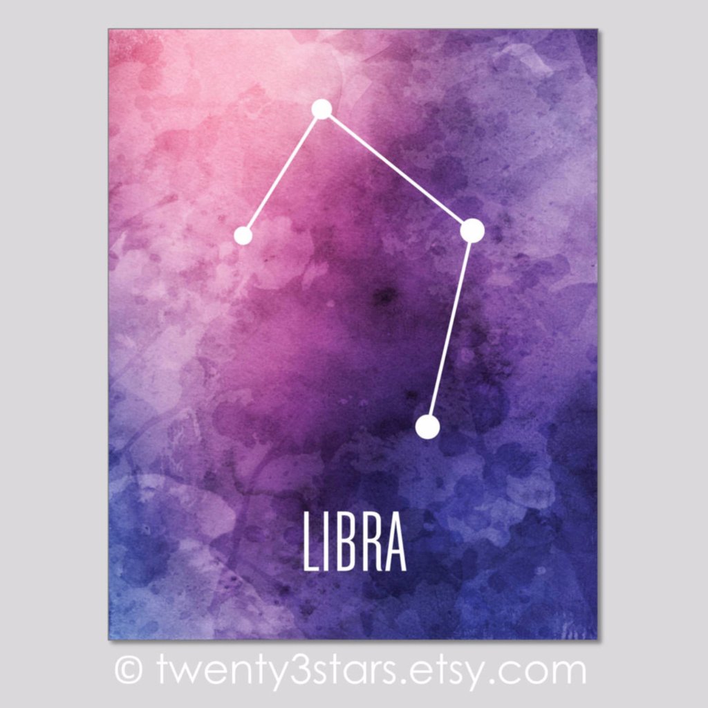 1024x1024 Custom Sports And Music Typography Nursery Art Twenty3stars - Watercolor Constellation