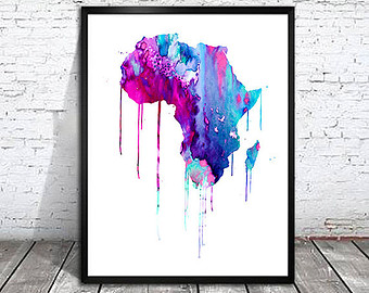 340x270 Watercolor Europe Map Europe Map Watercolor Painting - Watercolor Continents