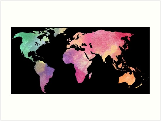 549x413 Watercolor Continents - Watercolor Continents