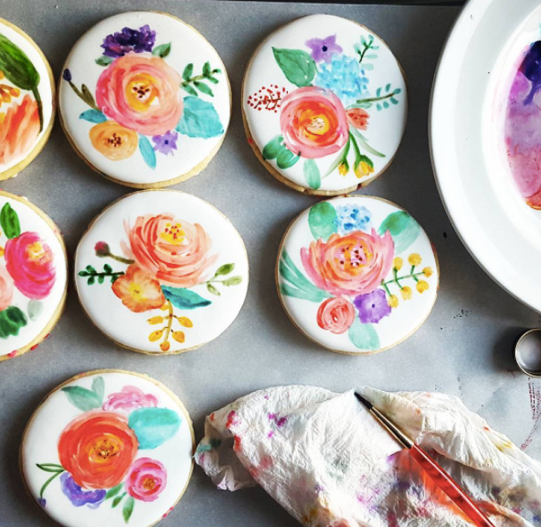775x755 Watercolor Cookie Decorating Skillpop - Watercolor Cookies