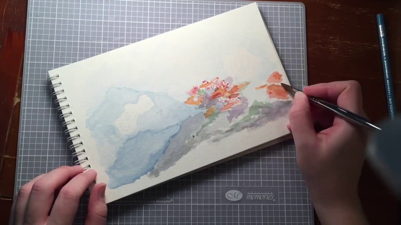 1280x720 Watercolor Coral Reef Painting - Watercolor Coral Reef
