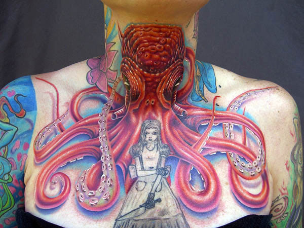 600x450 Tons Of Octopus Tattoo Designs To Blow Your Mind - Watercolor Coral Reef Tattoo