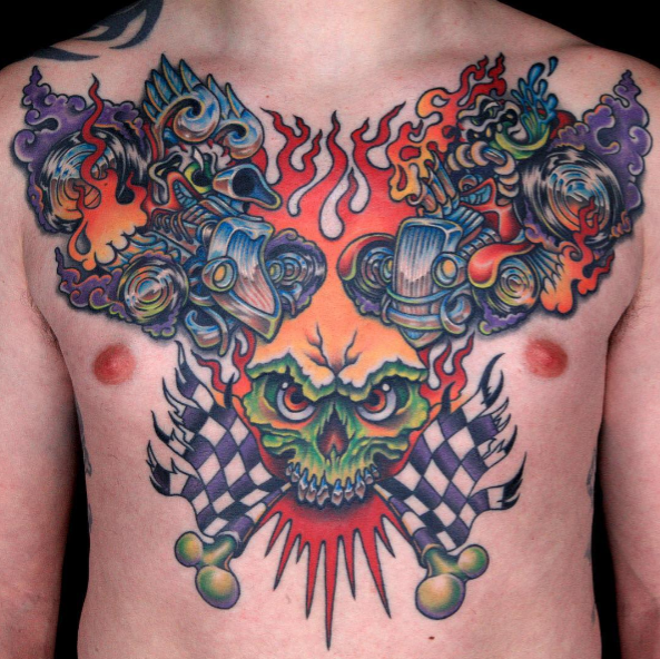 593x592 Who Really Had What It Takes To Be Ink Master - Watercolor Coral Reef Tattoo