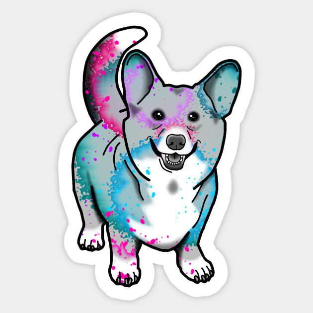 630x630 Corgi In Watercolor Splash - Watercolor Corgi