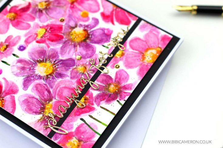 735x490 Watercolor Cosmos Background With Bibi Cameron - Watercolor Cosmos