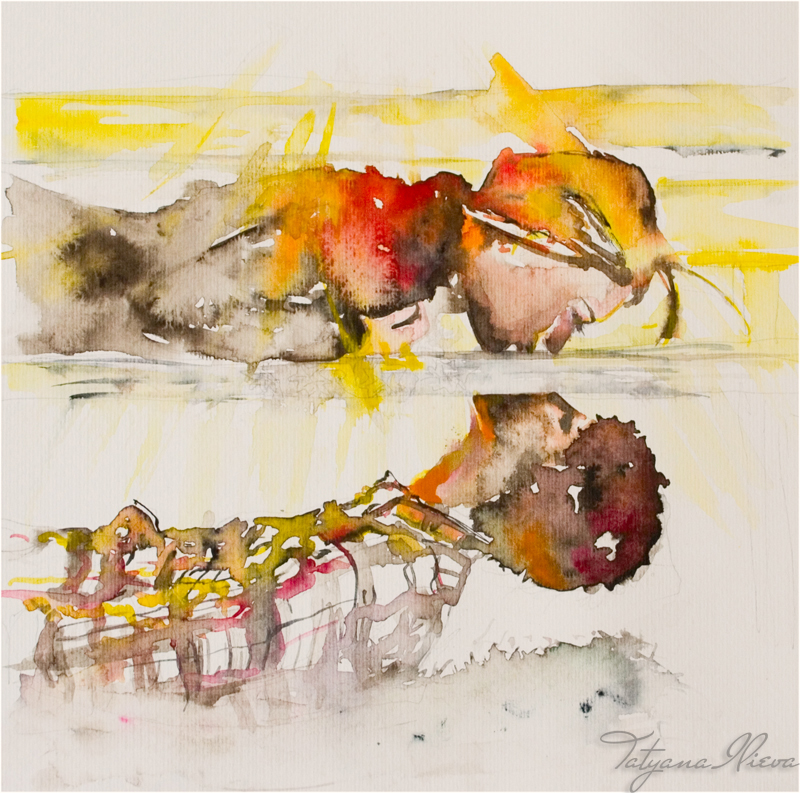 800x793 Couples Watercolor Paintings Amp Oil Paintings For Sale By Tatyana - Watercolor Couple