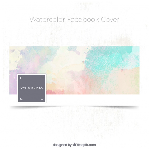 626x626 Facebook Watercolor Cover Vector Free Download - Watercolor Cover Photo