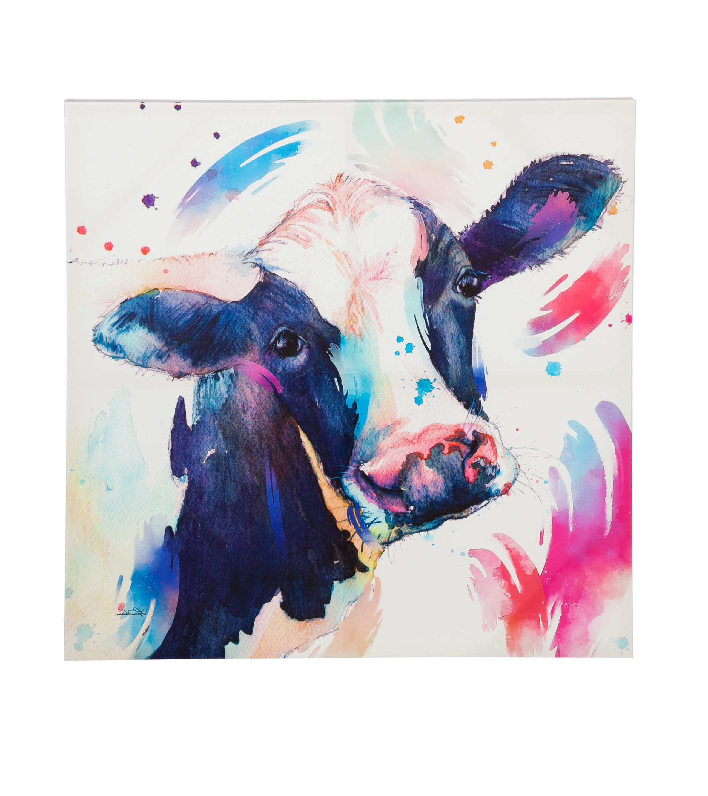 2371x2664 Painting With Watercolors On Canvas Mercury Row Watercolor Cow - Watercolor Cow