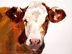 236x179 146 Best Watercolor Cows Images In 2018 Watercolor - Watercolor Cow Painting