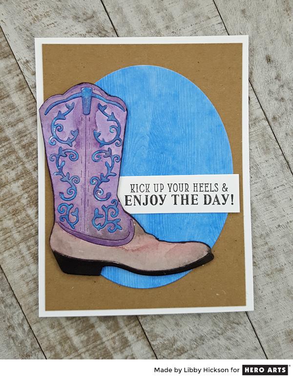 600x775 Cowboy Boot Inlay Design - Watercolor Cowboy Boots