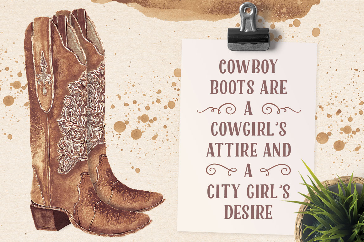 1160x773 Cowboy Boots Super Detailed Watercolor - Watercolor Cowboy Boots