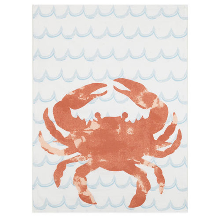 750x750 Watercolor Crab Kitchen Towel - Watercolor Crab