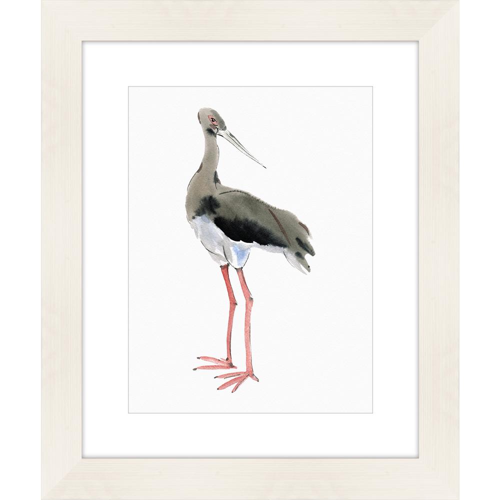 1000x1000 Melissa Van Hise 25 In. X 21 In. Watercolor Crane Framed Giclee - Watercolor Crane