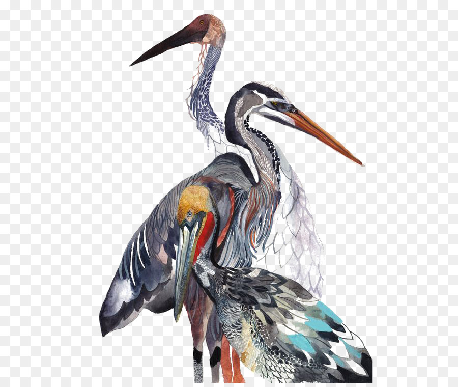 900x760 Watercolor Painting Oil Painting Art Printmaking - Watercolor Crane