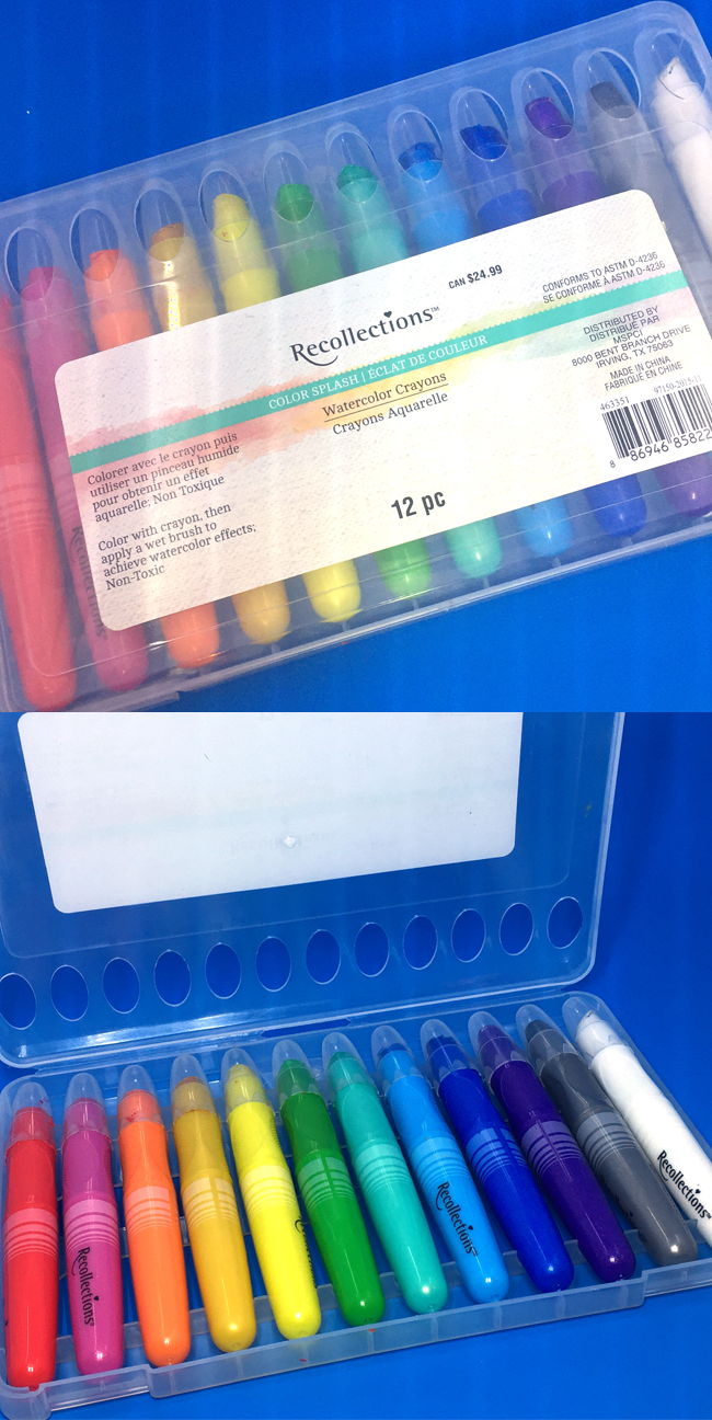 650x1296 Fun With Watercolor Crayons And Brush Markers - Watercolor Crayons