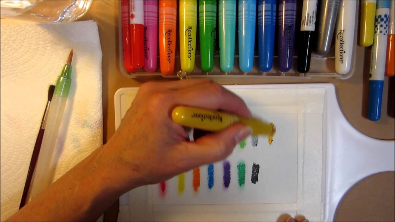 1280x720 Watercolor Crayons Comparison Recollections Vs Target - Watercolor Crayons