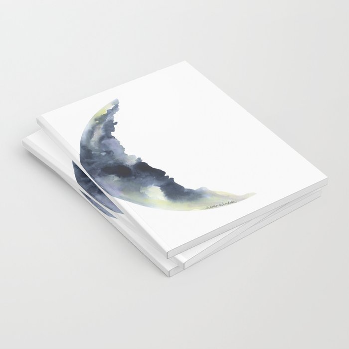 700x700 Crescent Moon Watercolor Notebook By Susanwindsor Society6 - Watercolor Crescent Moon