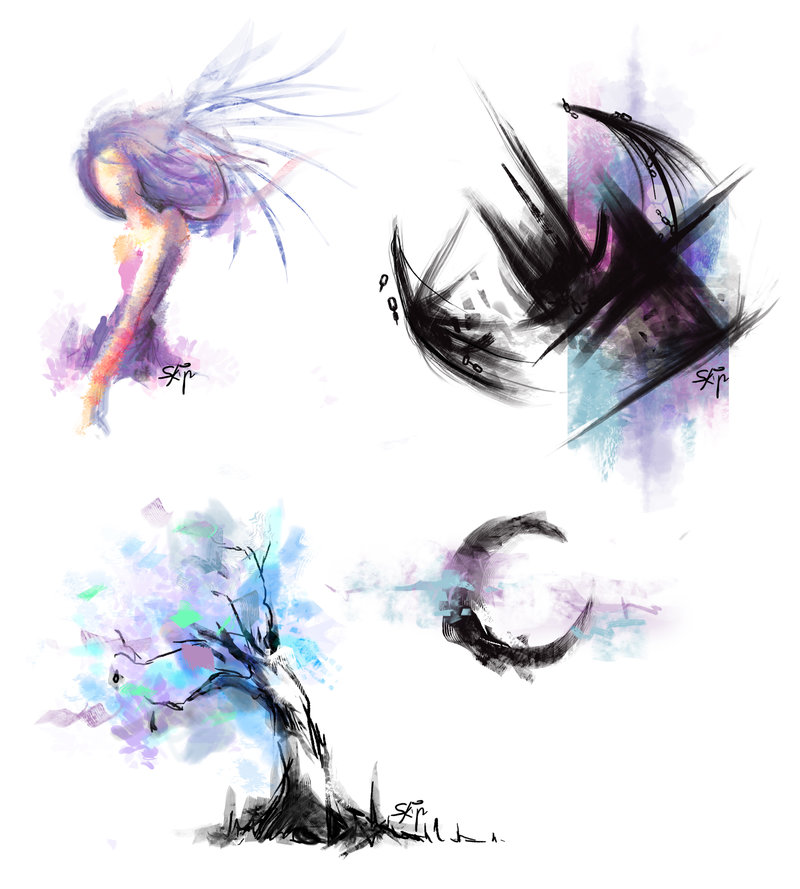 800x889 Watercolor Tattoo Design By Skipthatbeat - Watercolor Crescent Moon