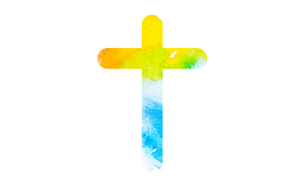 580x386 Watercolor Cross Svg Cut File By Creative Fabrica Crafts - Watercolor Cross